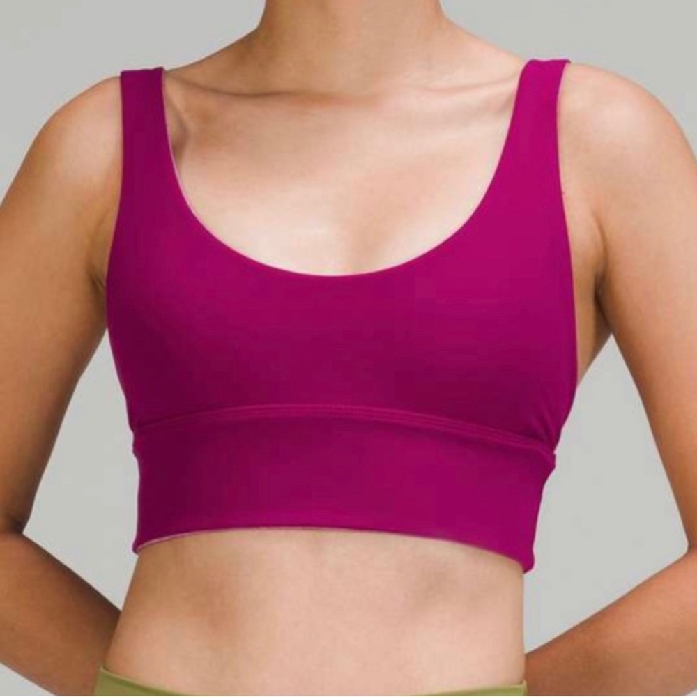 Lululemon Align Reversible Bra magenta purple/heathered magenta purple EUC